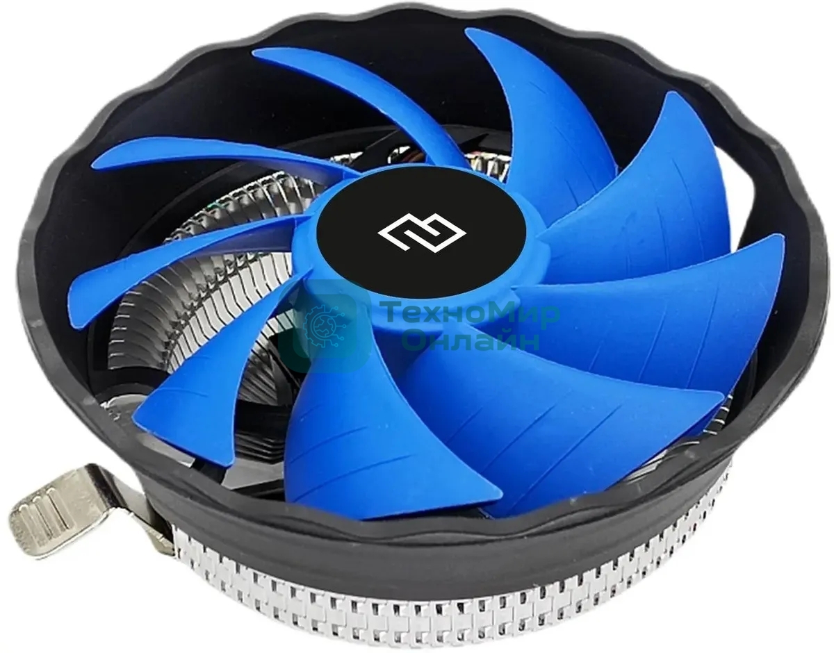 Кулер для процессора Digma D-CPC95-2 синий/черный, 120 мм, алюминий, 1500 об/мин, 29 дБ, 3 pin, 95 Вт, 66 мм