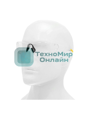 Очки защитные Denzel открытые, поликарбонатные, прозрачная линза