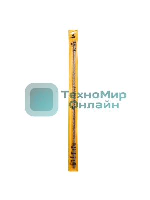 Бур по бетону Denzel двойная спираль, Cobalt W-tip, 10x600 мм, SDS PLUS