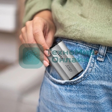 Внешний SSD ADATA SD810, 2TB, USB 3.2 Gen 2x2 Type-C, R/W 2000/2000, серебристый