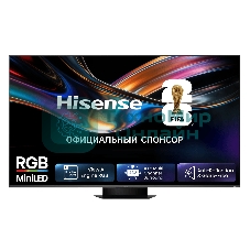 Телевизор RGB Mini-LED 65'' Hisense, Ultra HD, VA, Local Dimming Zones 1056, 4K 48-170Hz, 2K 48-330Hz, Smart TV (HomeOS U9.5), Wi-Fi, DVB-T2/T/C/S2/S, HDR 10+, Dolby Vision, Dolby Atmos, Bluetooth, 4.1.2 CH, 2*15W(Main)+2*10W(Surround)+20W(Subwoofer)+2*10W(Sky), 800 nits, 8000:1, DP(Type-C), CI+(1.4), 4хHDMI, 2хUSB, FreeSync Premium PRO, 170Hz Game Mode Pro, Charcoal grey, 2026