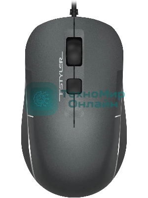 Мышь проводная A4Tech Fstyler FM26 серый/черный, 1600 dpi, USB, кнопки - 4