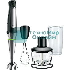 Блендер погружной Braun MQ7025X черный, 1000 Вт, плавная регулировка