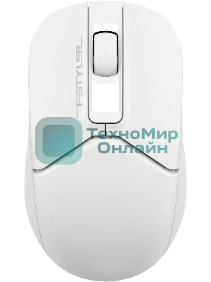 Мышь беспроводная A4Tech Fstyler FB12S белый, 1200 dpi, радиоканал, Bluetooth, USB, кнопки - 2
