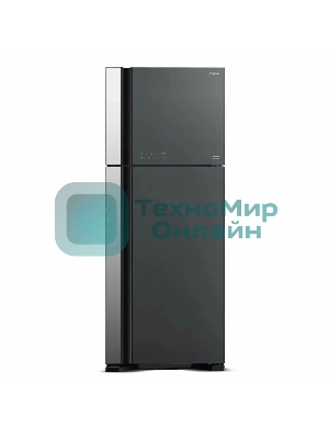 Холодильник Hitachi HRTN7489DF GGRCS серый стекло двухкамерный инвертер 345/105л морозилка сверху, No Frost