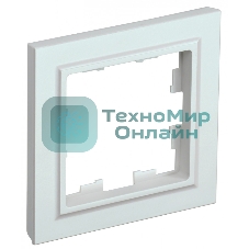 Рамка 1-местная IEK BRITE РУ-1-БрЖ жемчуг