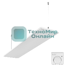 Комплект обогреватель инфракрасный Ballu BIH-GSW-1.0 + BMT-1 белый, 1000 Вт, 20 м2, термостат