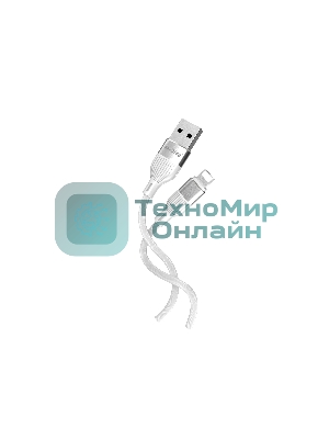 Кабель Smartbuy (iK-512-S72w) S72 Lightning белый, 2.4 А, сил., 1м