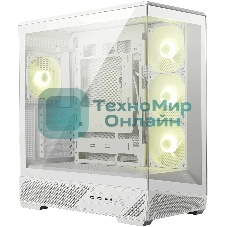 Компьютерный корпус MSI MAG PANO 130R PZ White 2xUSB 3.2 Gen 1, 1xUSB 3.2 Gen2 Type-C, 3x120мм ARGB Reverse Blade Fan, 1x120мм ARGB Fan, 1 to 3 Fan PWM Splitter, Tempered Glass Window