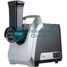 Мясорубка электрическая Oasis MG-TK3 серебряный, 2000 Вт, 2.5 кг/мин, реверс, защита от перегрузки, металлический лоток, насадки - 5