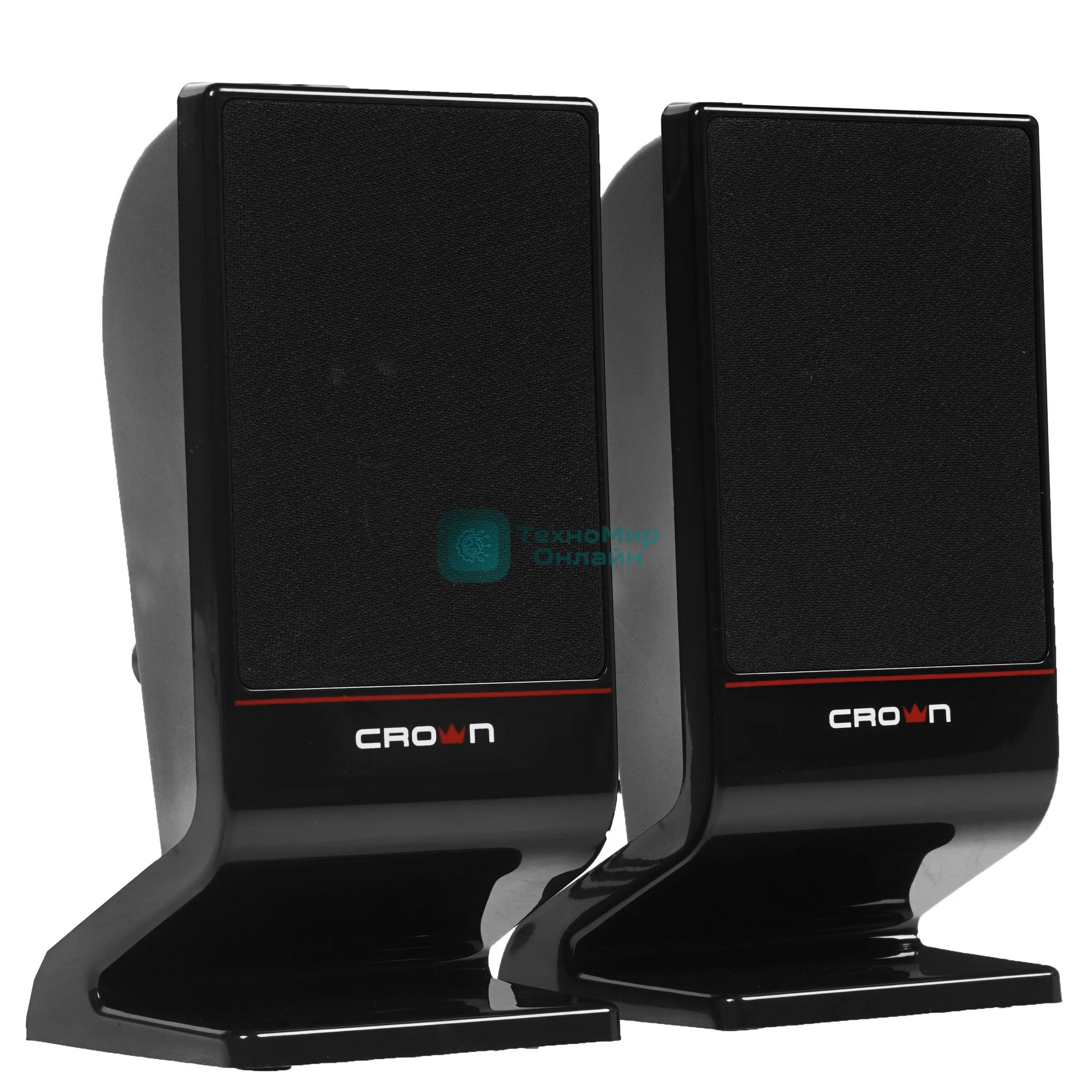 Колонки Crown CMS-601 чёрный, 2.0, 6 Вт, AUX