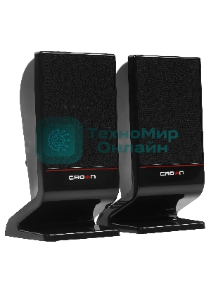 Колонки Crown CMS-601 чёрный, 2.0, 6 Вт, AUX