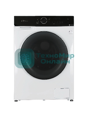 Стиральная машина Zugel ZWDF10712I Inverter Steam DD белый, загрузка фронтальная 10 кг, 1200 об/мин, класс A+++