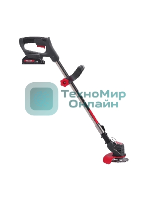 Триммер аккумуляторный Победа ТА 202, 20/21В, с 2 акб 1,5Ач и зу, макс 145мм, пластик. ножи (10шт) + мет. диск 40Т, телескоп