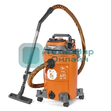 Строительный пылесос Daewoo DAVC 2516S 1600Вт (уборка: сухая/сбор воды/выдув) оранжевый