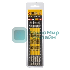 Набор бит Denzel PH2х150, сталь S2, круглый профиль, 5 шт.