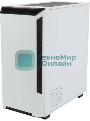 Компьютерный корпус Hiper PW81 белый без БП ATX 3x120мм 2xUSB2.0 2xUSB3.0 audio bott PSU