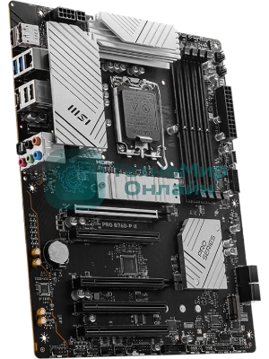Материнская плата MSI PRO B760-P II, LGA 1700, Intel B760, 4xDDR5, 4xSATA, 2xM.2, 1xPCI-E 4.0 x16, 1xPCI-E 4.0 x4, 3xPCI-E 3.0 x1, 1xHDMI, 1xDP, 1xRJ45 2.5Gb, 1xUSB-C 3.2 Gen 2, 2xUSB-A 3.2 Gen 1, 2xUSB-A 2.0, 5x3.5мм, TOSLINK, 7.1, Standard-ATX