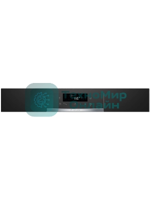 Встраиваемый духовой шкаф с добавлением пара Bosch HQG572EB3 Serie 4, Auto Pilot 15, объем 71 л , 9 режимов нагрева, 3D Hotair, Soft move door,телескопические направляющие 1уровень,гидролиз и пиролиз, сенсорное управление, черный+профиль из нержавеющей стали