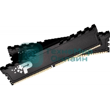 Оперативная память Patriot Signature Premium, DDR4, 32GB (2x16 GB), 3200 MHz, CL22, DIMM, радиатор, черный