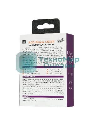Автомобильное ЗУ ACD 63Вт, 2xUSB 1PD+1QC, 3.6~20В/3А RTL