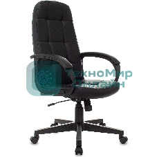 Кресло Бюрократ CH 002 черный, экокожа