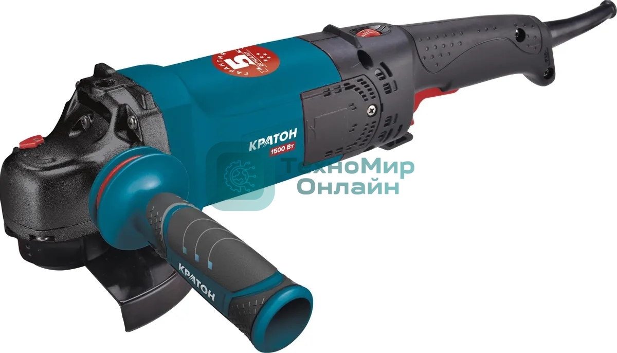 Угловая шлифовальная машина Кратон Мастер AMGP-1500-125JСE 1500Вт 10500об/мин рез. шпин.: M14 d=125мм