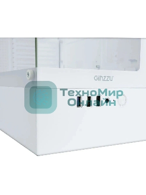 Компьютерный корпус Ginzzu CL485 mATX FAN 3*12LD4 передняя панель Стекло белый