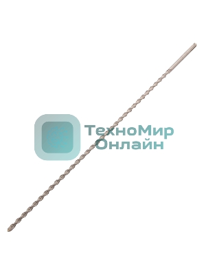 Бур по бетону Denzel двойная спираль, Cobalt W-tip, 10x600 мм, SDS PLUS