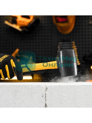 Киянка резиновая Denzel 450 г, черная, фибергласовая рукоятка c TPR покрытием