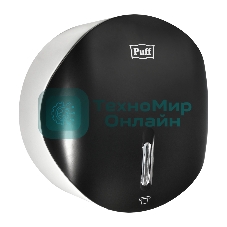 Диспенсер туалетной бумаги Рuff-7145Bl черный, с замком, ABS-пластик