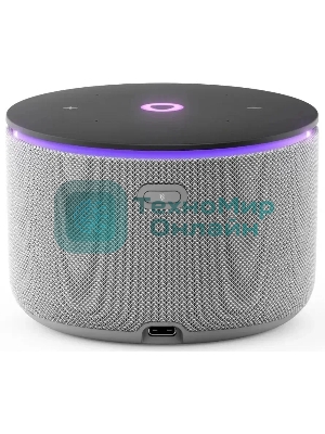 Умная колонка Яндекс Станция Мини 3 Про, 18Вт, компактная, 1 динамик, Алиса, Wi-Fi, Bluetooth 5.0, Zigbee, Matter, серый