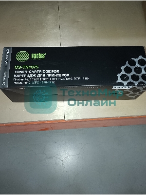 (Поврежденная упаковка) Картридж лазерный Cactus CS-TN1075 черный ((1000стр.) для Brother HL-1110/1112/1510/1512/1810/1815) (CS-TN1075)