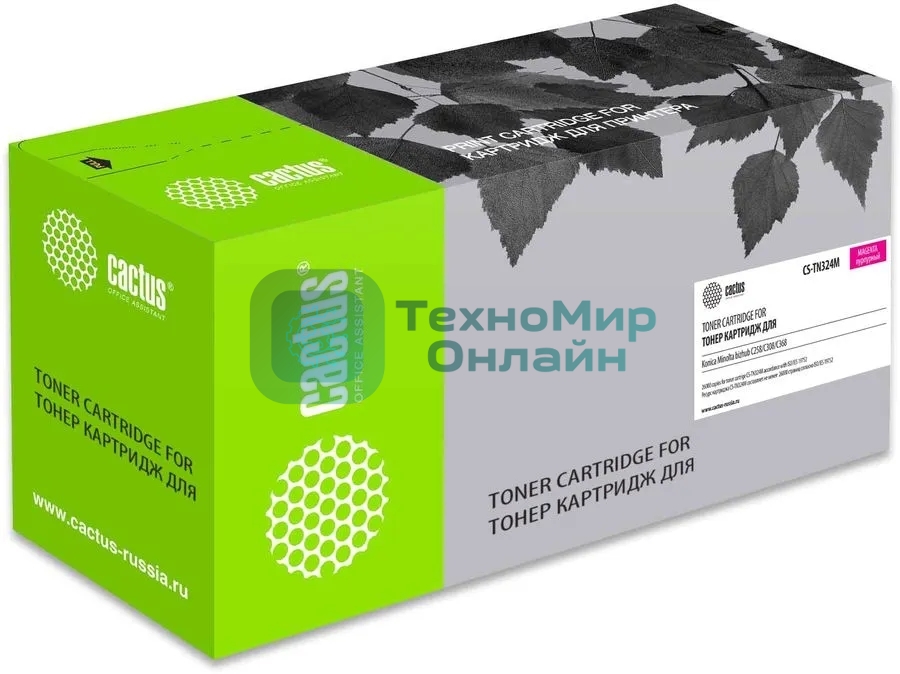 Картридж лазерный Cactus CS-TN324M пурпурный (26000 стр.) для Konica Minolta bizhub C258/C308/C368