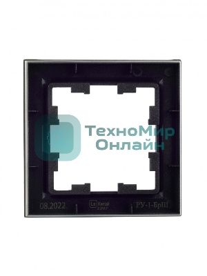 Рамка 1-местная IEK BRITE РУ-1-БрШ шампань