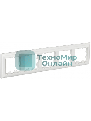 Рамка 5-местная IEK BRITE РУ-5-Бр DECOR 3D-форма белый