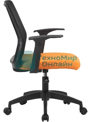 Кресло Cactus CS-MC222-BKOR черный, сетка, 100 кг