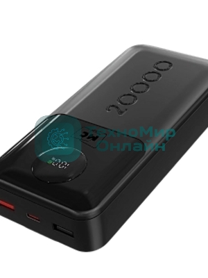 Портативный аккумулятор MORE CHOICE (4620202552815) PB35-20 20000mAh 2USB+1Type-C 3.0A 22.5W+PD20W+QC3.0 LE, черный