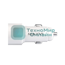 Автомобильное зарядное устройство Maxvi CCM-PS242 белый 2.4A 12W, 2xUSB