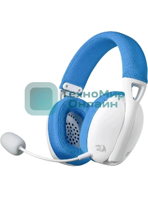 Гарнитура Redragon Ire Pro голубой, беспроводная + проводная, Bluetooth / USB, до 25 ч