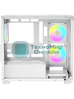 Корпус Ocypus Gamma C52 WH ARGB, Mini-Tower, белый, 3 x 120 мм