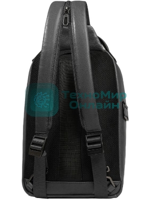 Рюкзак слинг мужской Piquadro Solm CA7028S141/N черный кожа