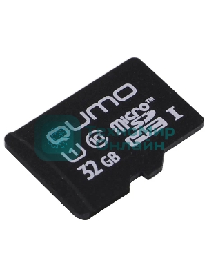 Флеш карта MicroSDHC 32Gb QUMO Class 10 UHS I no adp