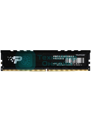 Оперативная память Patriot Signature Premium, DDR5, 16Gb (1x16 GB), 5600 MHz, CL46, DIMM, радиатор, черный