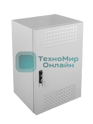 Шкаф уличный всепогодный настенный укомплектованный 15U (Ш600 Г500), комплектация T1-IP54 (ШТВ-Н-15.6.5-4ААА-Т1)