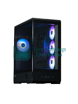 Компьютерный корпус ZALMAN P50 DS, ATX, черный, WINDOW, 2x3.5