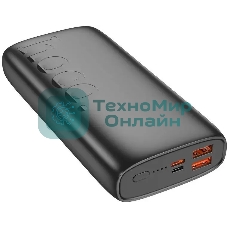 Портативный аккумулятор Hoco J122A Respect 20000mAh QC/PD 22.5W 3A USB-A/USB-C черный