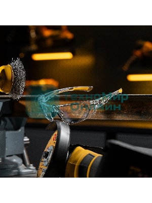 Очки защитные Denzel открытые, поликарбонатные, прозрачная линза