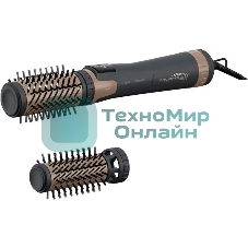 Фен-щётка Rowenta CF9528F0 черный/коричневый, 1000 Вт, ионизация, 40/50 мм
