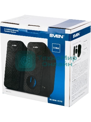 Портативная колонка SVEN 470 12Вт черный